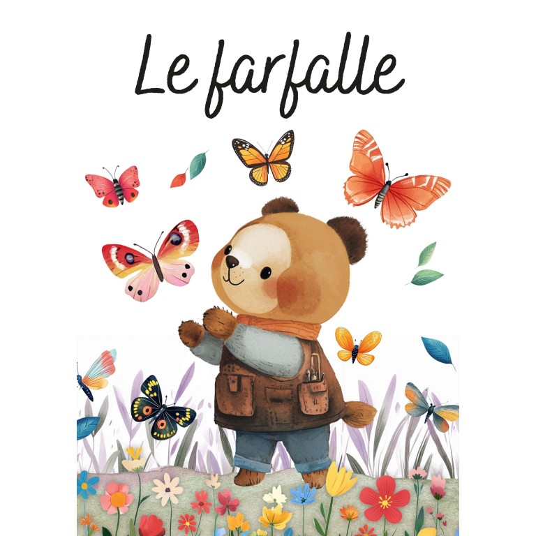 Magico puzzle ad acqua. Le farfalle