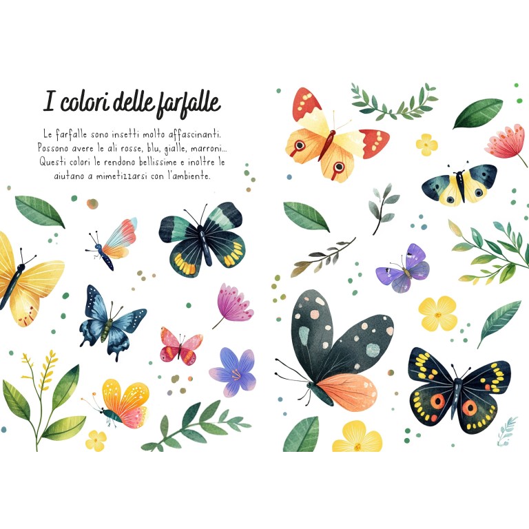 Magico puzzle ad acqua. Le farfalle