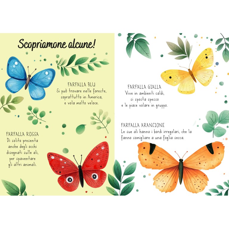 Magico puzzle ad acqua. Le farfalle