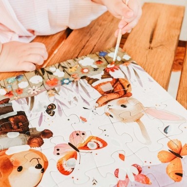 Magico puzzle ad acqua. Le farfalle