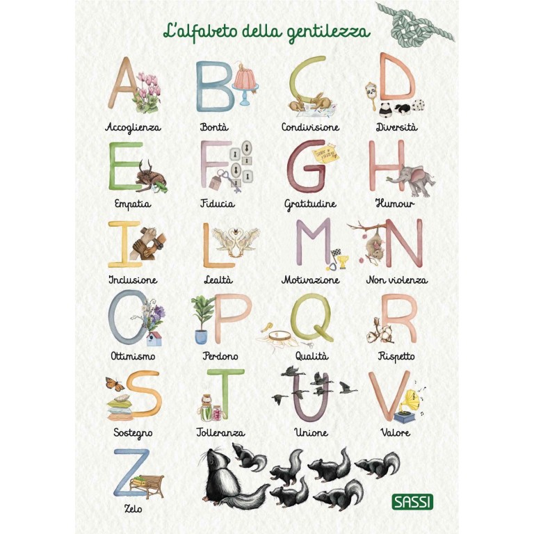 Poster Alfabeto della gentilezza