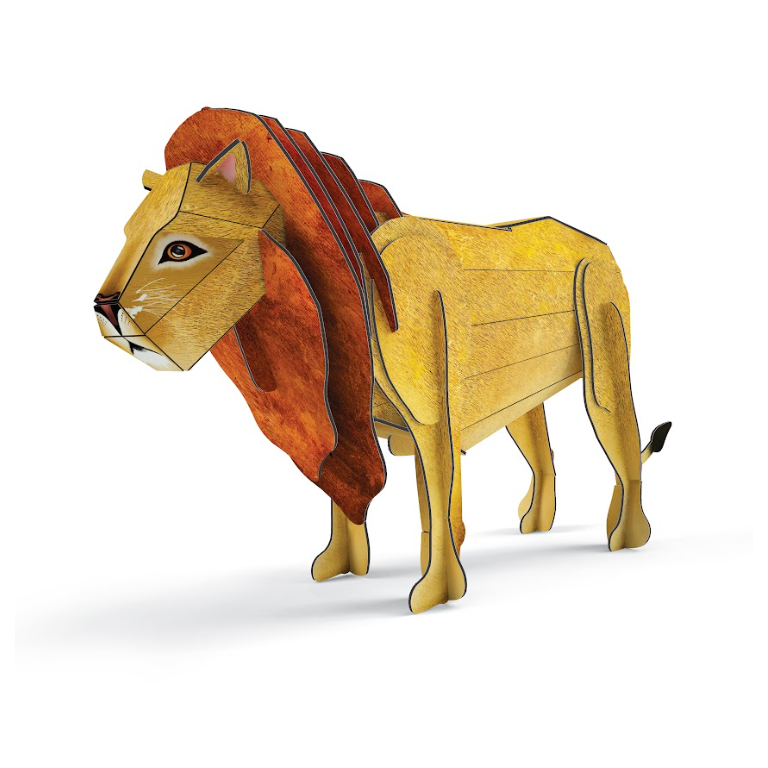 The 3D Lion. The Savannah