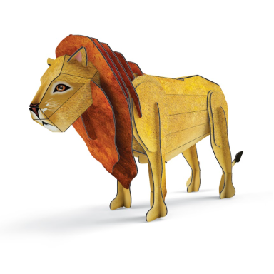 The 3D Lion. The Savannah