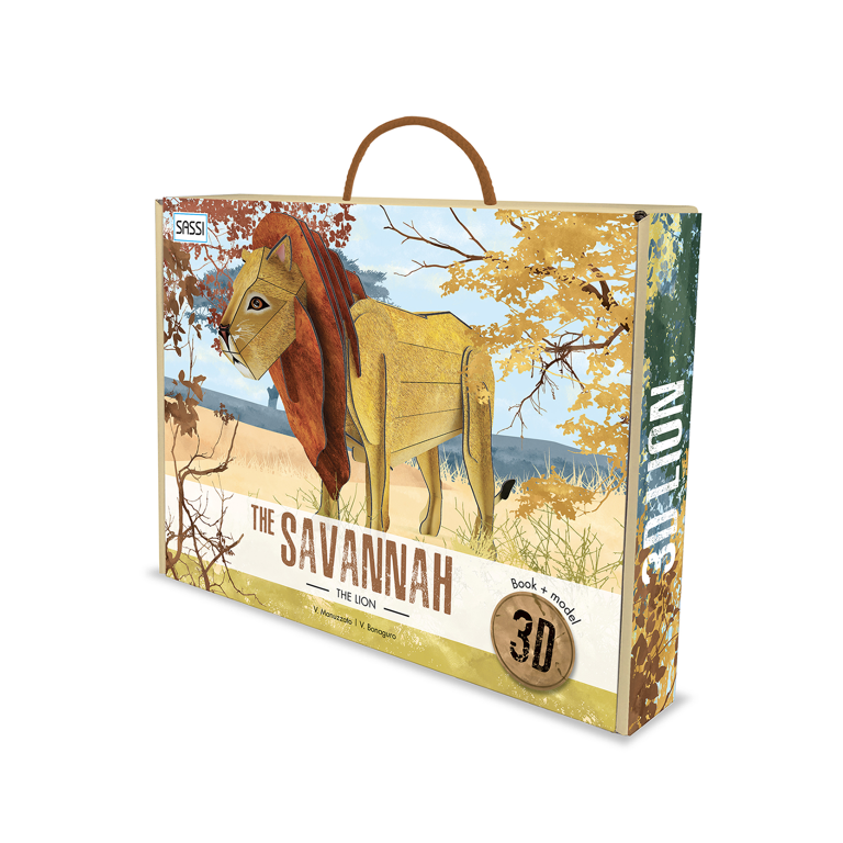 The 3D Lion. The Savannah