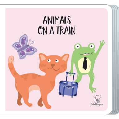 Travel Puzzle. Animals on a Train
