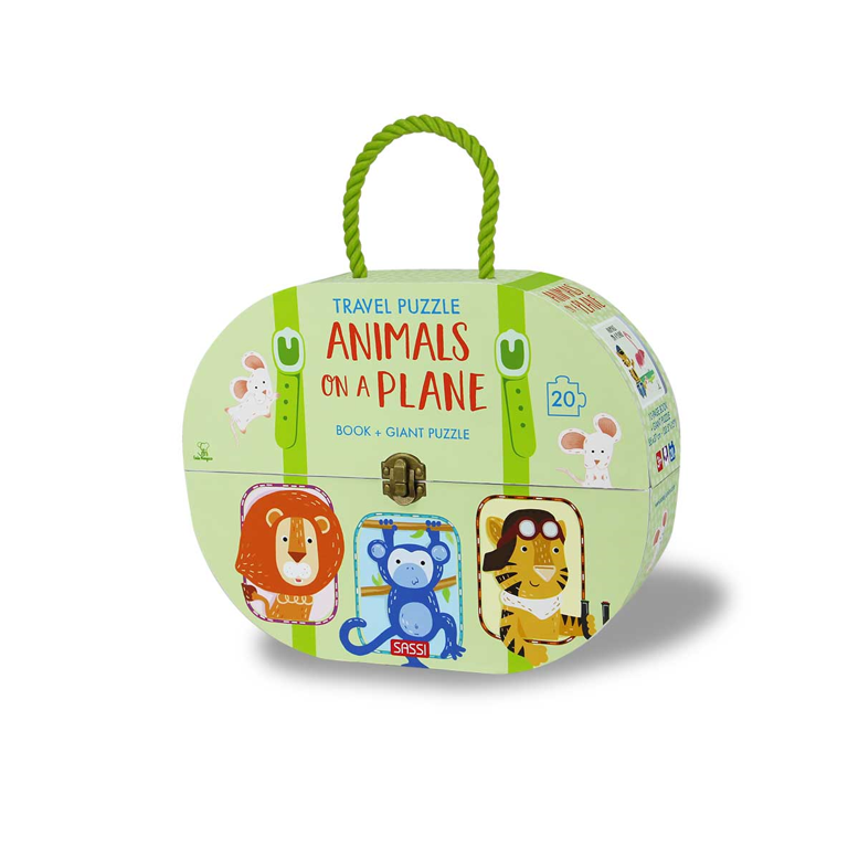 Travel Puzzle. Animals on a Plane