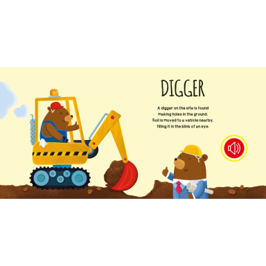 Sound Books. Construction Site Vehicles