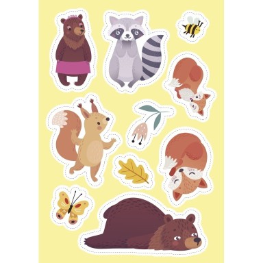 Stickers and Activities. The Forest