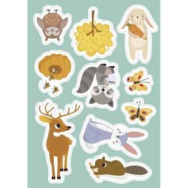 Stickers and Activities. The Forest