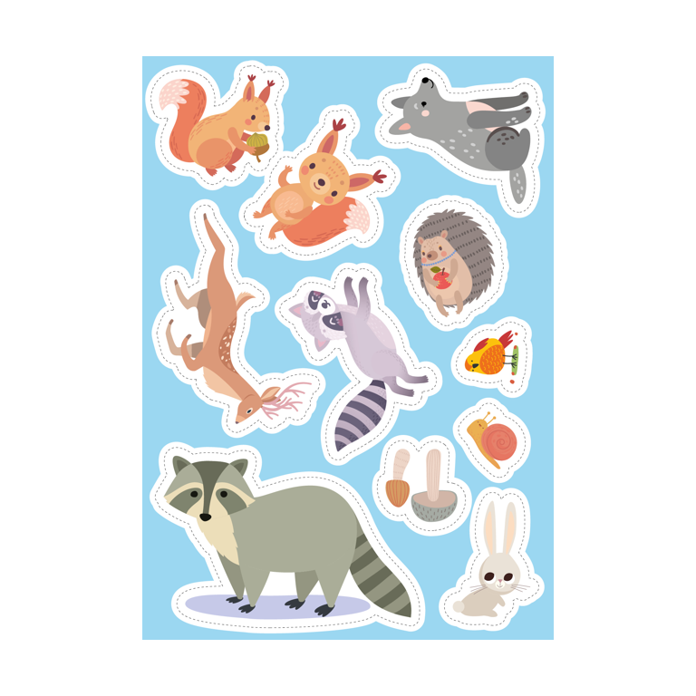 Stickers and Activities. The Forest