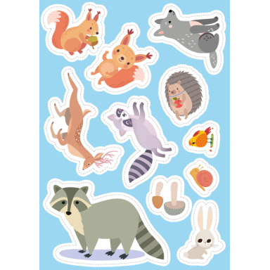 Stickers and Activities. The Forest