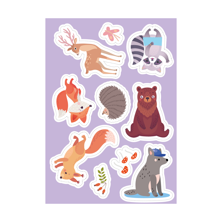 Stickers and Activities. The Forest