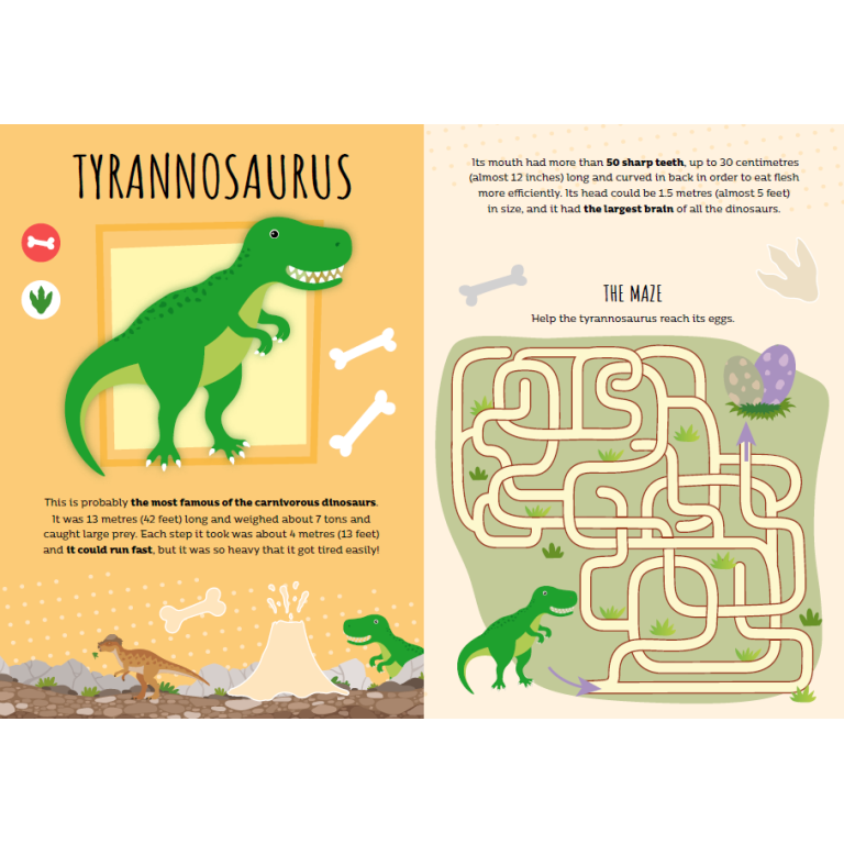 Stickers and Activities. Dinosaurs