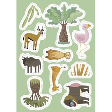 Stickers and Activities. The Savannah