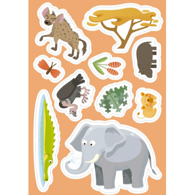 Stickers and Activities. The Savannah