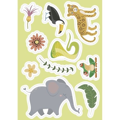 Stickers and Activities. The Jungle