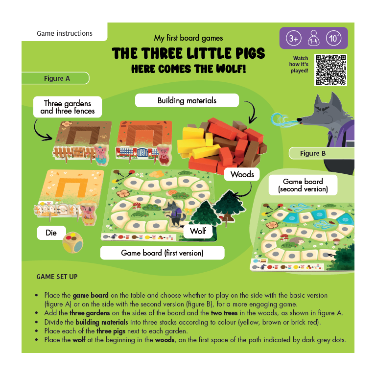 My First Board Games. The Three Little Pigs - Here Comes the Wolf!