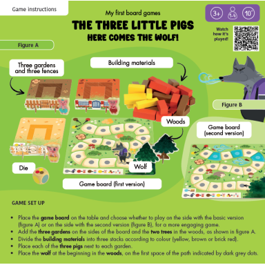 My First Board Games. The Three Little Pigs - Here Comes the Wolf!
