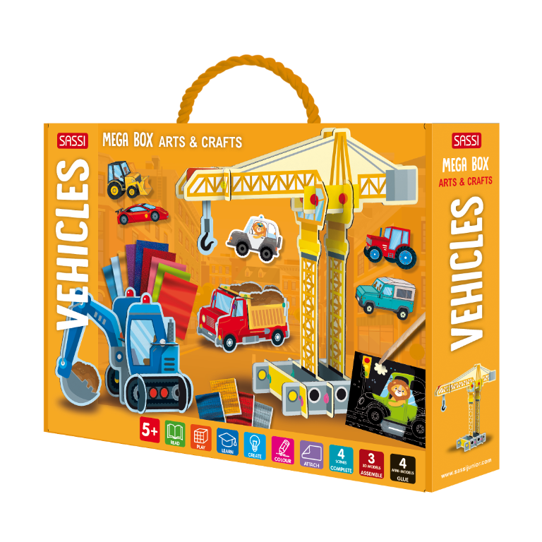 Mega box arts & crafts. Vehicles