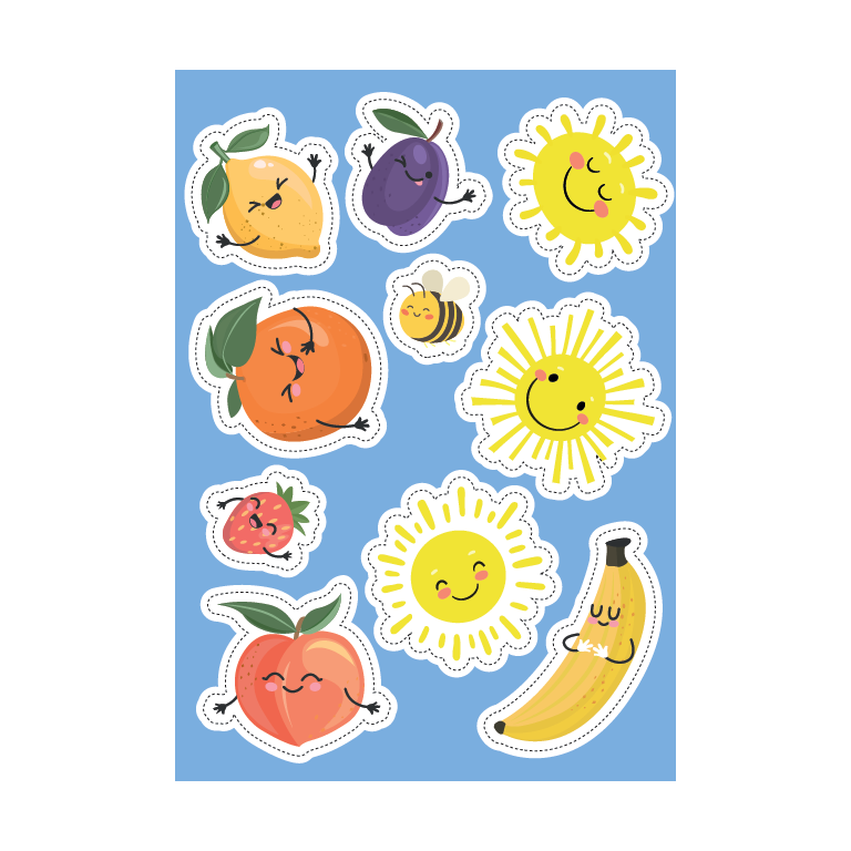 Stickers and Activities. Summer