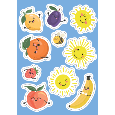 Stickers and Activities. Summer