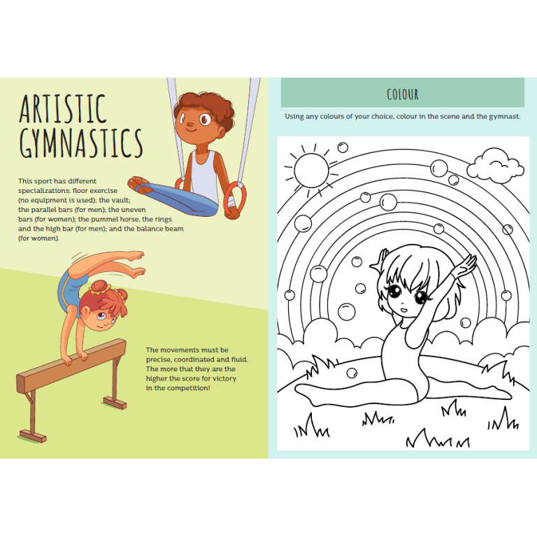 Stickers and Activities. Sports