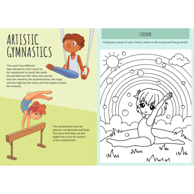 Stickers and Activities. Sports