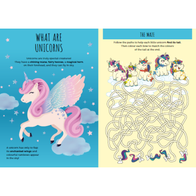 Stickers and Activities. Unicorns