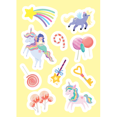 Stickers and Activities. Unicorns