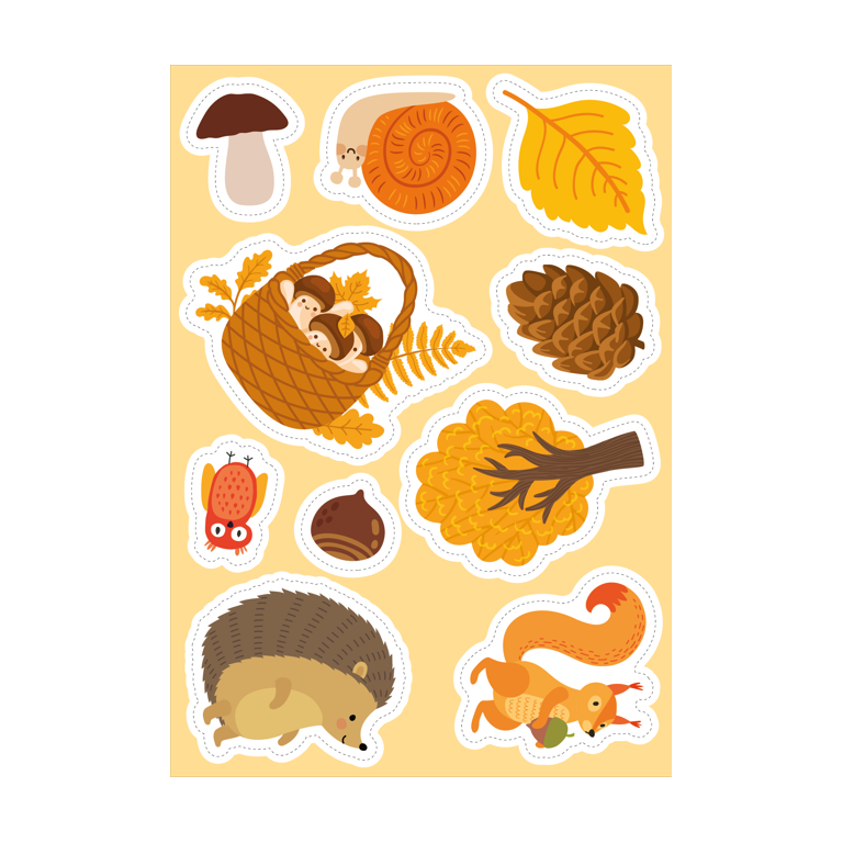 Stickers and Activities. Autumn