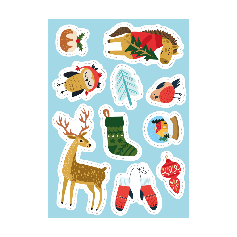 Stickers and Activities. Winter