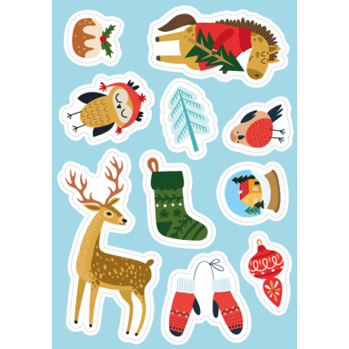 Stickers and Activities. Winter