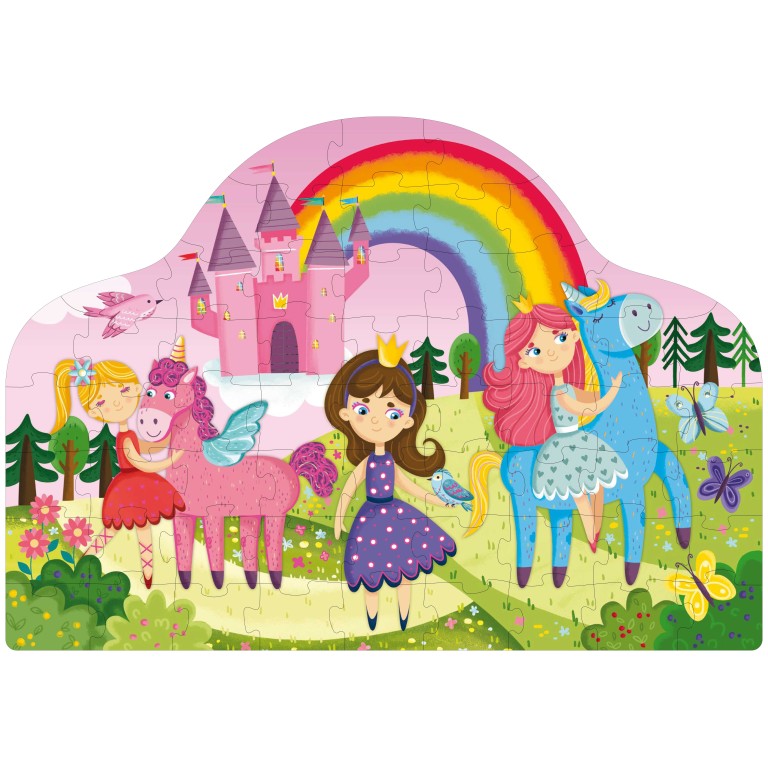 Fantasy book and puzzle - Princesses and Unicorns