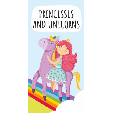 Fantasy book and puzzle - Princesses and Unicorns