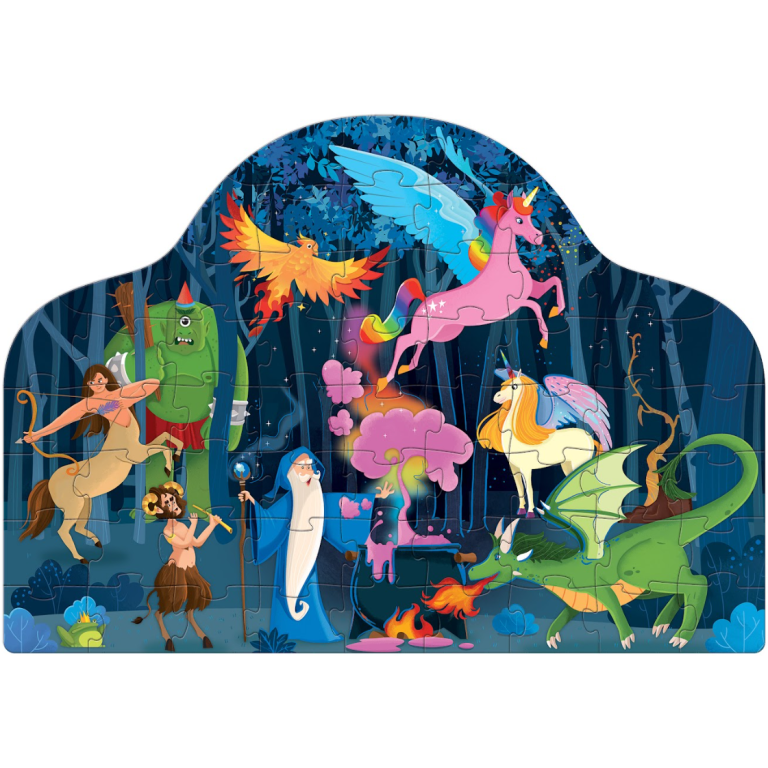 Fantasy book and puzzle - Enchanted Forest