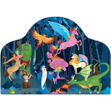 Fantasy book and puzzle - Enchanted Forest