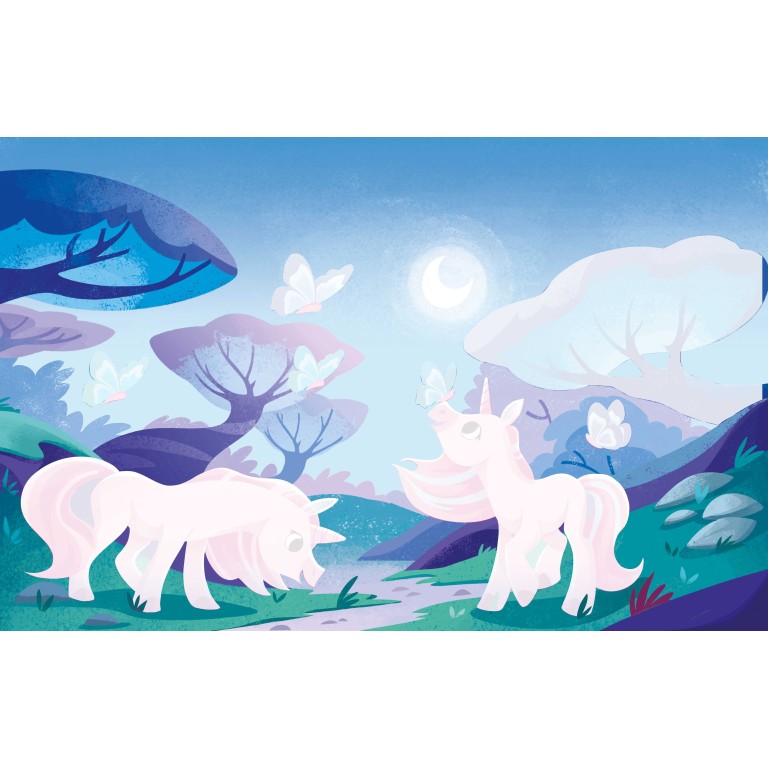 A Free the Colours Brush Book: Unicorns