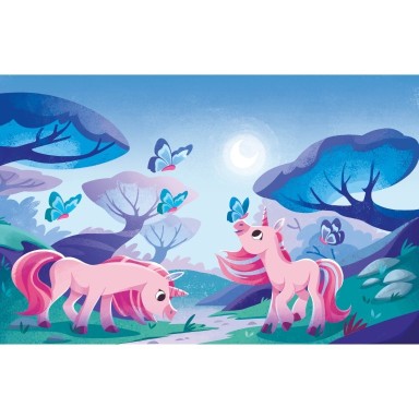 A Free the Colours Brush Book: Unicorns