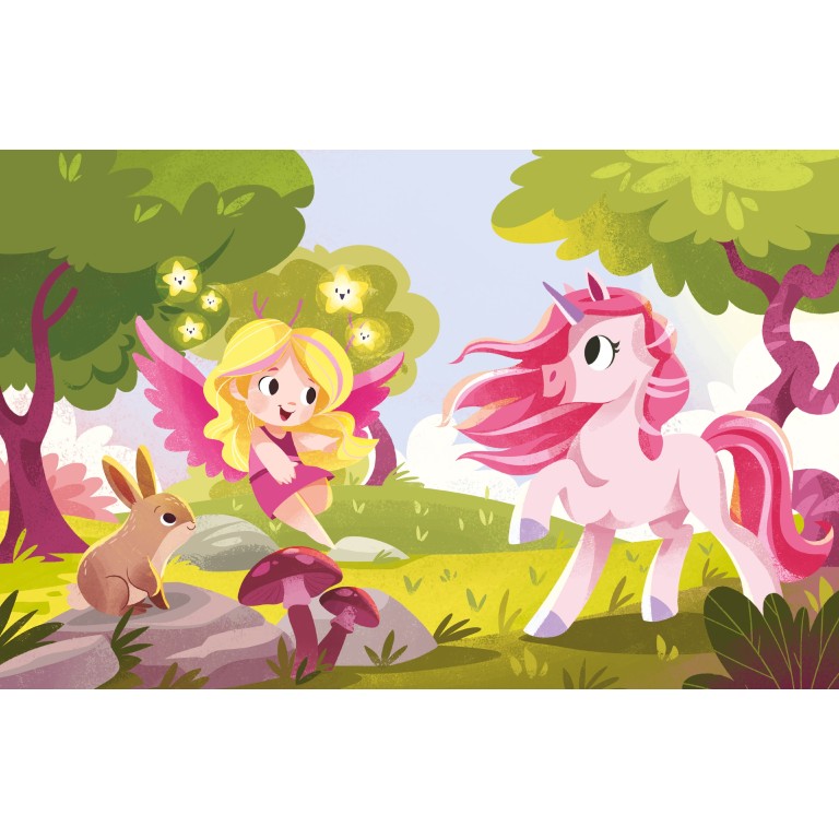 A Free the Colours Brush Book: Unicorns