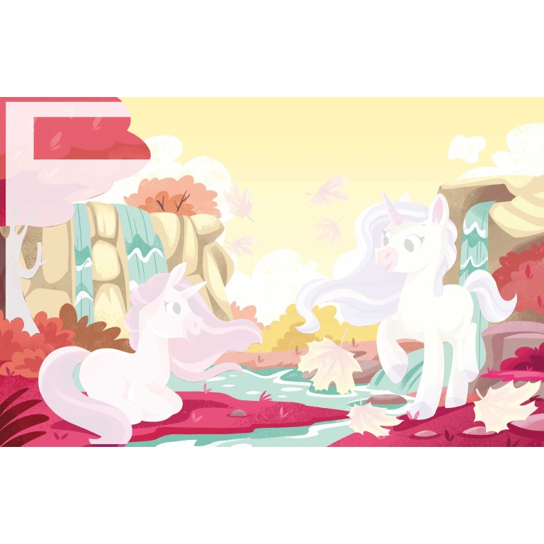 A Free the Colours Brush Book: Unicorns