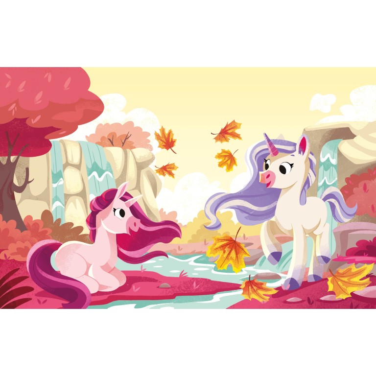 A Free the Colours Brush Book: Unicorns