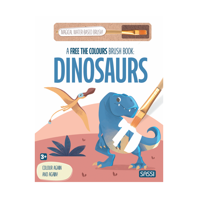 A Free the Colours Brush Book: Dinosaurs
