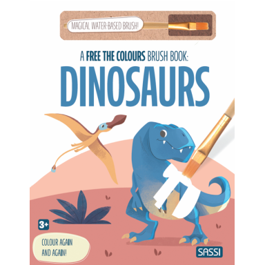 A Free the Colours Brush Book: Dinosaurs