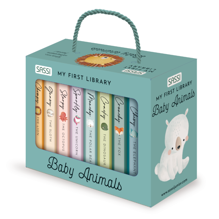 My first library. Baby animals