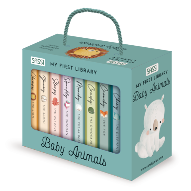 My first library. Baby animals