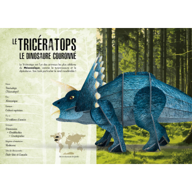 Le tricératops 3D. L'ère des dinosaures