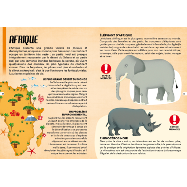 Les animaux. Les espèces menacées de la Planète