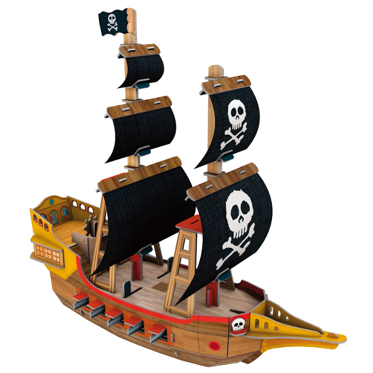 Le bateau des pirates 3D