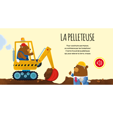 Livre sonore. Les engins de chantier