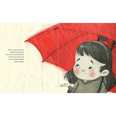 Lara et son parapluie